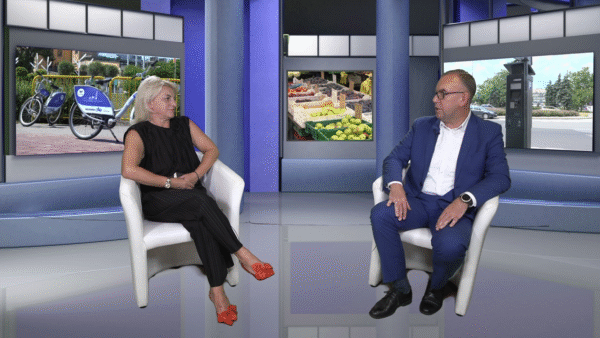 Parkomaty, rowery i cmentarze – Jarosław Pułanecki w TV Kujawy